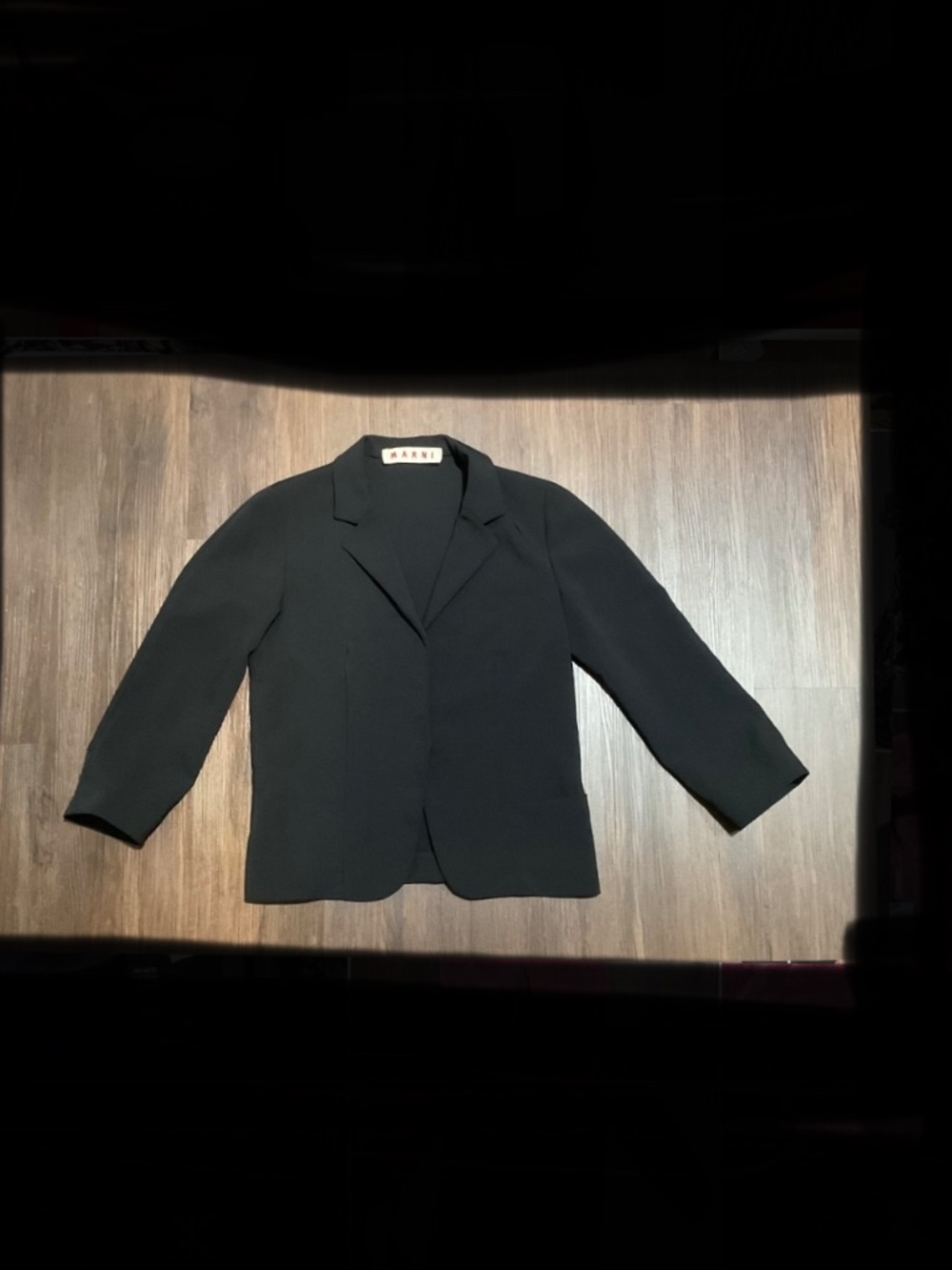 MARNI Womens blazer black sz38 Italian US 6
